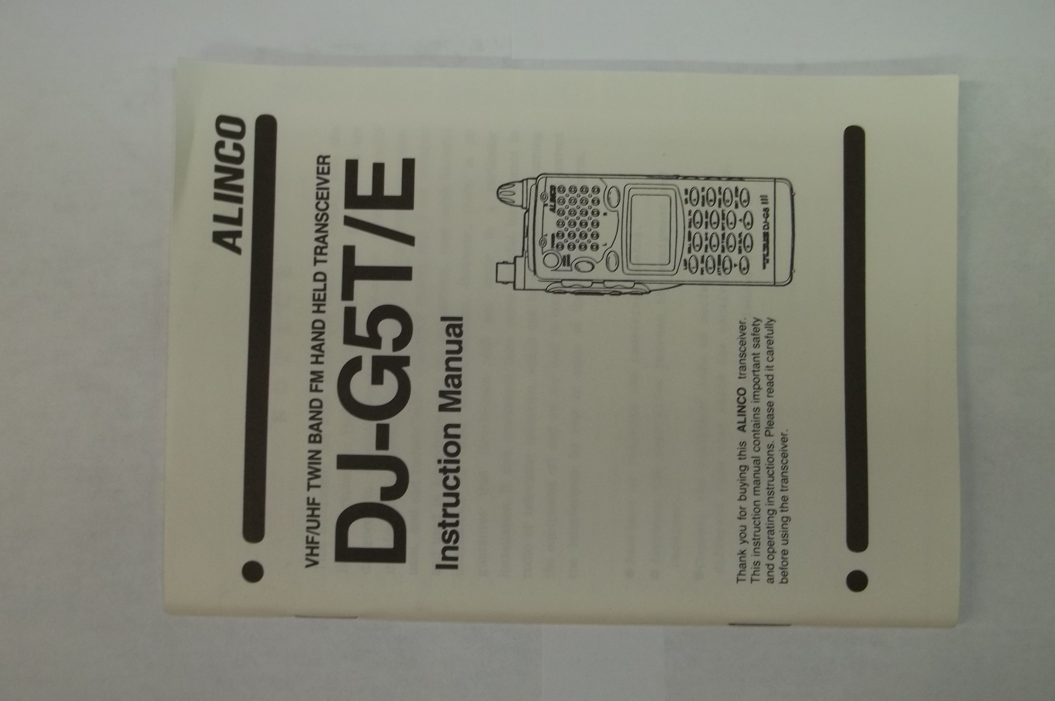 ALINCO DJG5TOM