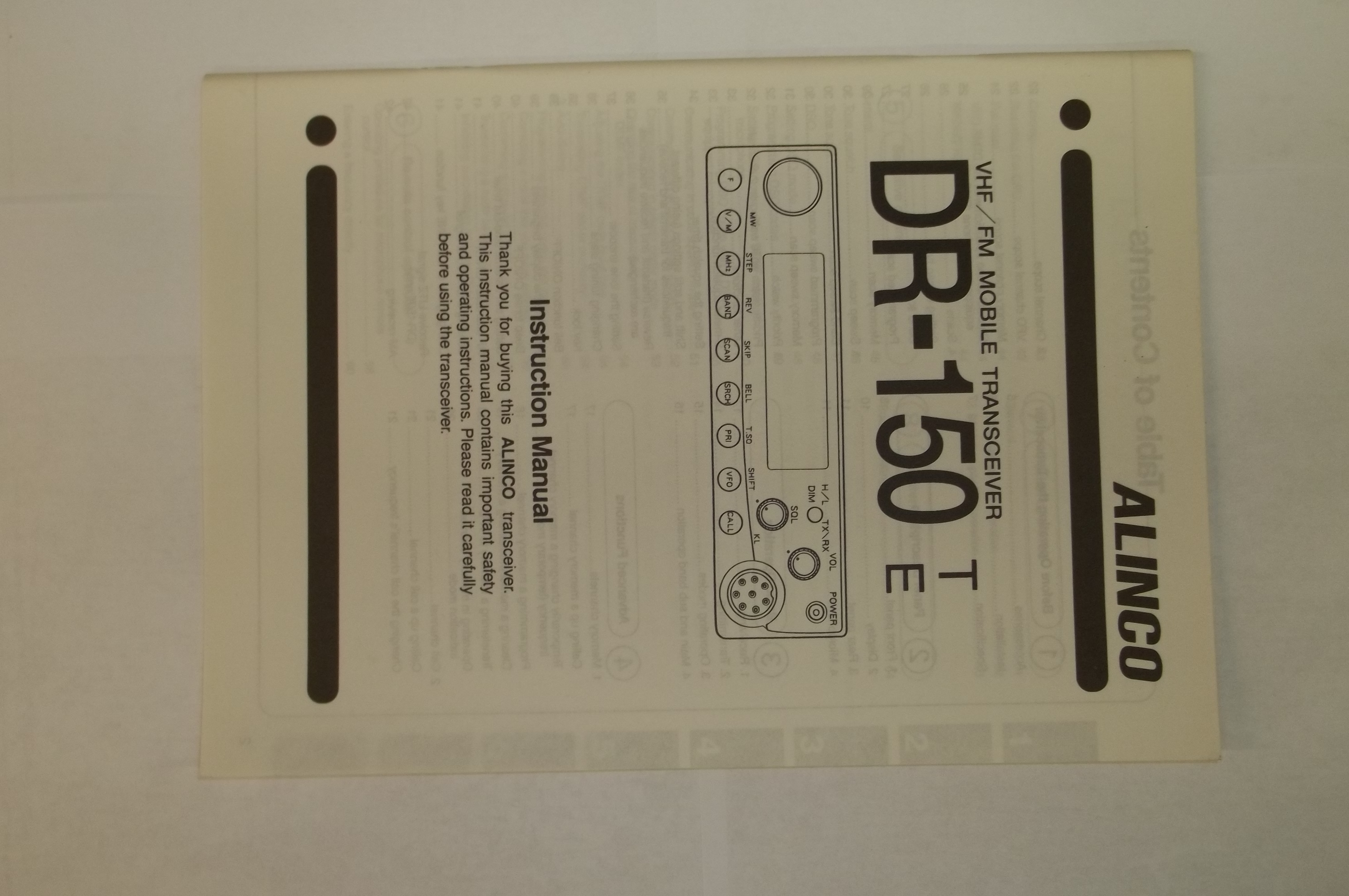 ALINCO DR150TOM
